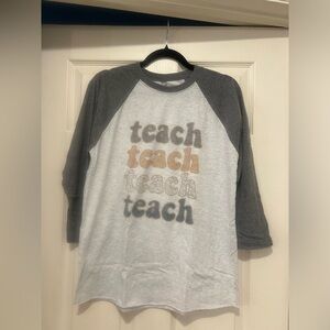 Tri-Blend TEACH Baseball Tee